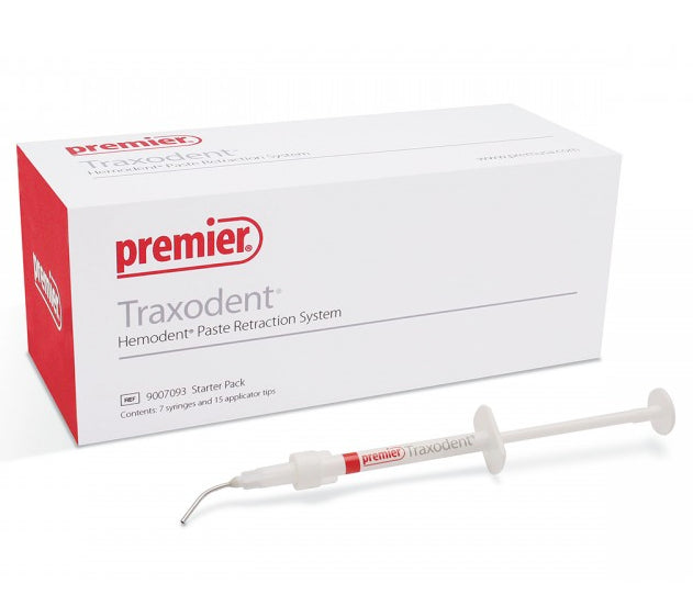 Premier Dental 9007093 Traxodent Paste Retraction System Starter Pack 7/Pk 0.7 Gm Premier Dental 9007093 Traxodent Paste Retraction System Starter Pack 7/Pk 0.7 Gm